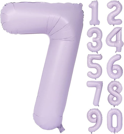 40 In Matte Purple Number Balloons Helium Foil Mylar Balloon Digital 7 | Perfect by Exquisitehighqualitypartydecorationstomeetyoureveryneed%EF%BC%81