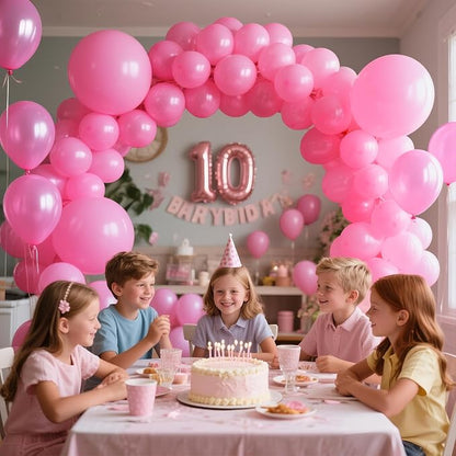 Pink Balloon 110pcs, 12 Inch Thickened Latex Party Balloons Helium Bright Color - Image 8