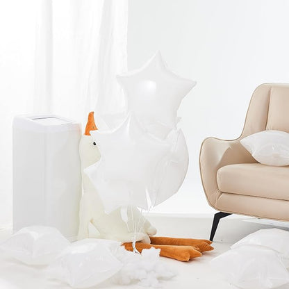 white Star Shape Foil Balloon - Image 2