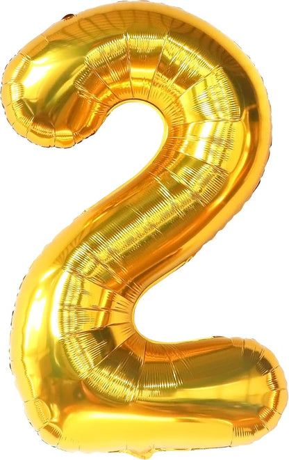 KatchOn Gold Number 2 Balloon 40 Inch 2nd Birthday Decorations - Image 9