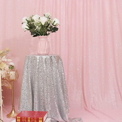 Eternal Beauty Pink 3mm Sequin Backdrop 6x8 Ft - Image 4