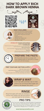 Natural Henna Hair Color Dye, 100% Pure Henna Powder for Hair Growth Organic (Dark Brown, 100 Gr + Free 50 Gr.)