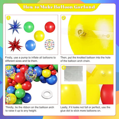 Rainbow Colorful Balloons Arch Kit - Image 5