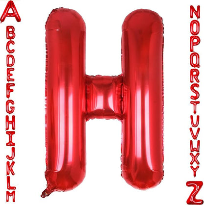 AULE 40 Inch Red H Balloon Letter Foil A-Z Birthday Big Alphabet | Birthday by AULE