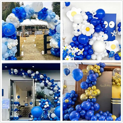 412pcs Royal Blue Balloons 18 12 10 5 Inch Blue Balloon Garland Arch Kit - Image 6