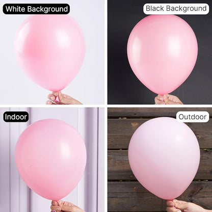 PartyWoo Baby Pink Balloons 50pcs Pastel Pale Light Pink Color | 12 Inch - Image 2