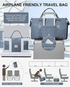 Gym Bag Womens,Travel Duffel Carry on Bag Sport Tote Bag Weekend Overnight Bag