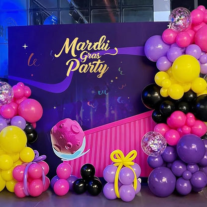 Hot Pink Purple Black Yellow Baloon Arch Kit, Kpop Music Hunter Balloons | 146 - Image 6