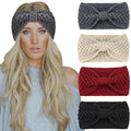 DRESHOW Knit Crochet Headband for Women Ear Warmer Soft Turban Stretch Warmer Headbands Winter Fashion Head Wrap