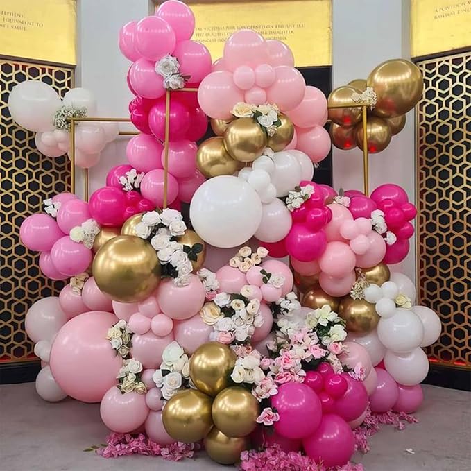 Pink and Gold Balloons - Image 3