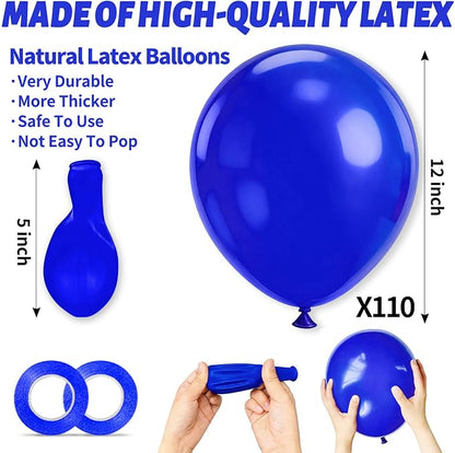 110pcs Blue Balloon 12 inch - Image 3
