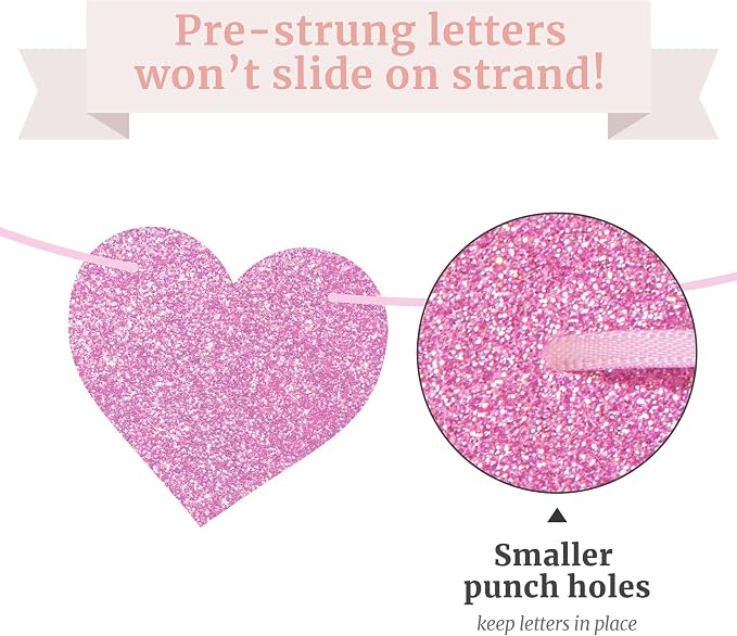 Pre-Strung Love Laughter & Happily Ever After Banner - Image 4