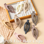 Flat Hair Clips, 9 PCS 4.7 Inch Large Side Slide Volume Duckbill Clips for Women & Girls, Internal Tooth Design, Strong Hold Matte Hair Clips for Thick Hair & Thin Hair,French Concord Clip