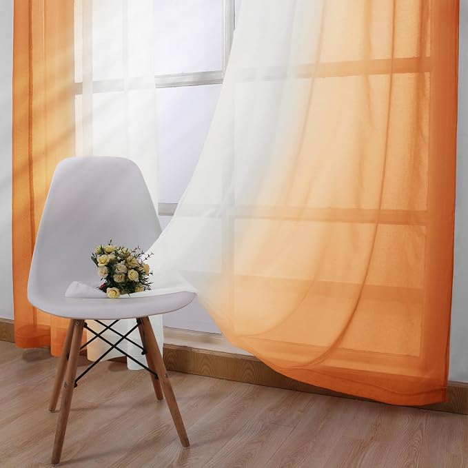 DWCN Ombre Short Sheer Curtains - Image 3
