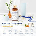 HIQILI 100ML Turmeric Oil for Face Skin Care, Aromatherapy,100% Pure, Use After Dilution- 3.38 Fl Oz