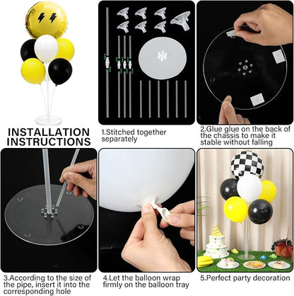 Smile Face Balloons Stand Kit 2 Sets - Image 3
