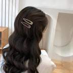20 PCS Metal Snap Hair Clips Water Drop No Slip Barrettes for Women Bright Small Hair Clips For Thick And Thin Fine Hair,Metallic,1.97 x 0.5 In.