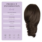 Claw Clip Ponytail Extension - 12 Inch Short Ponytail Extension, Curly Pony Tails Hair Extensions, Synthetic Hair Extensions Ponytail, Clip On Ponytails for Women (Color: Dark Chocolate Brown)