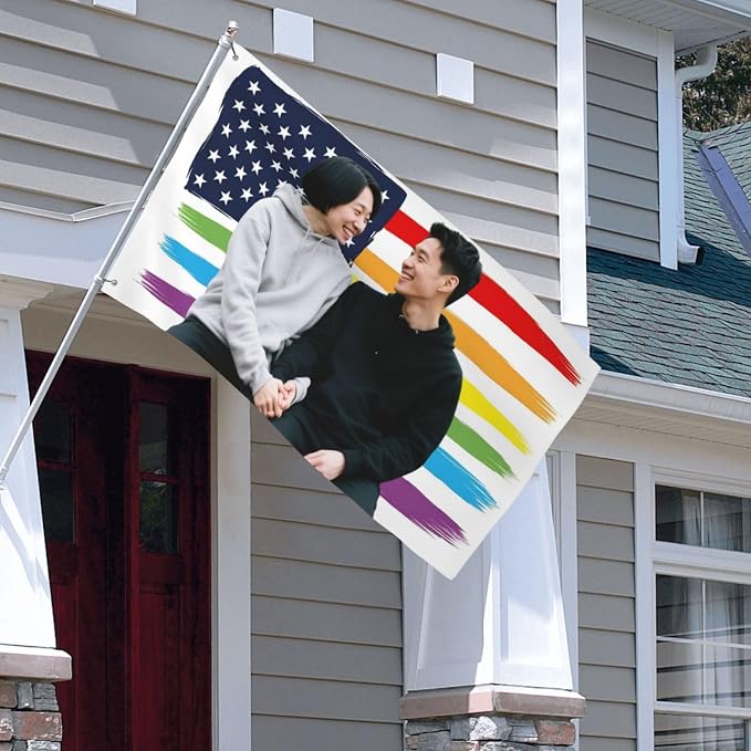 Custom Pride Flag 3x5 Ft Outdoor, Personalize Print Your Own Text/Photo/Logo - Image 7