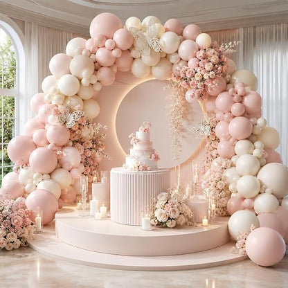 122PCS Dusty Pink Balloon Arch Kit - Image 8