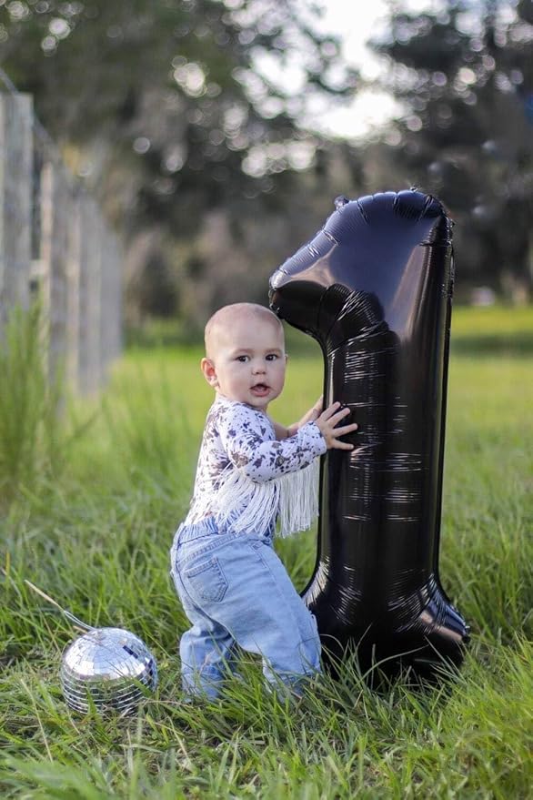 40 inch Number Balloon 0-9 Black Large Number 11 Balloons, Digital Balloons - Image 3