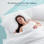 Breescape Cooling Pillow Cases Standard/Queen Size - BlendTek™ Dry & Cool Technology for Hot Sleepers and Night Sweats, 2 Pack Soft & Smooth Pillowcases for Hair & Skin Care, 20" x 30", Snow White