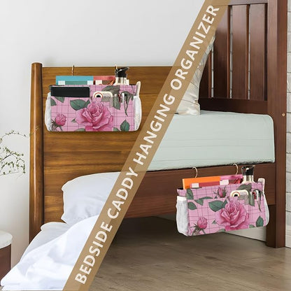 Bedside Caddy Metal Frame Hanging Organizer Bunk Bed Dorm Accessories Hook And - Image 7