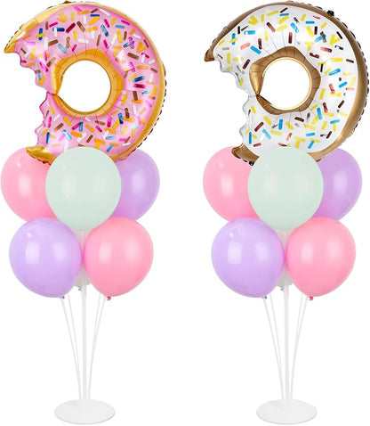 Donut Party Balloons Stand Kit 2 Sets by Naozinebi