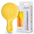 Janeke Mini Superbrush – Kids Hair Brush & Small Hair Brush for Detangling – Gentle Anti-Static Bristles – Vented Brush for Wet or Dry Hair – Great for Curly, Thick, Fine, and Wavy Hair (Mini Yellow)