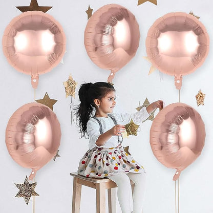 20 Pcs Round Shaped Balloons, 18 Inch Round Foil Balloon, Giant Round Mylar - Image 4