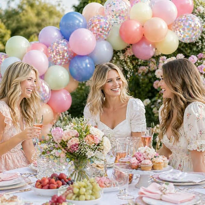 Pastel Balloons 60pcs 12 Inch Macaron Pastel Pink Blue Yellow Mint Lavender - Image 6