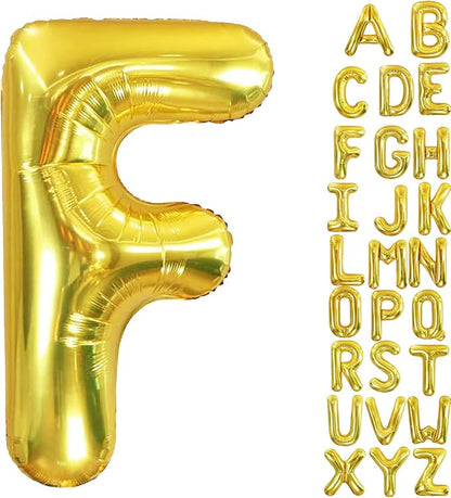 40 Inch Letter Foil Balloons Gold by Aeniaza