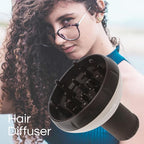 Segbeauty Hair Diffuser with Deep Bowl, Adjustable Air Flow Professional Hair Diffuser Attachment for Curly Wavy Hair, Hairstylist Barber Salon Tool Fitting Most Blow Dryer with 1.57"-1.97" Nozzle