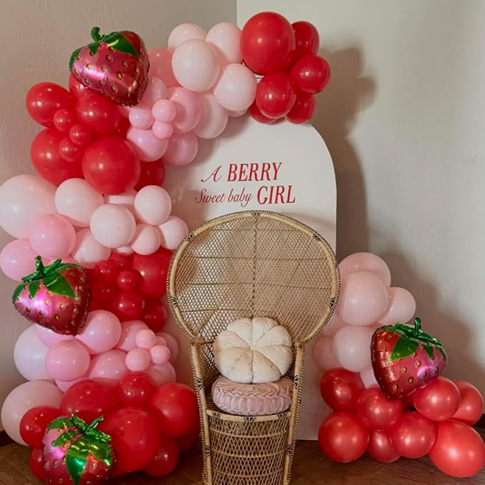 Awenztech 122pcs Red Latex Balloons in 18 12 10 5 inches | Baby Shower - Image 7