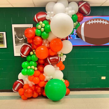 Football and Soccer Balloons for Sports Party Decorations | Orange, game day - Image 4
