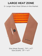 ORORO Heated Scarf, Up to 12 Hours of Warmth, Heated Neck Warmer with Rechargeable Battery