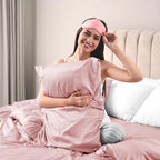 Lirex Satin Pillowcase for Hair and Skin, Super Soft and Cooling Similar to Silk, 2 Pack Standard Size 20"X 26" Pillow Cases with Envelope Closure, Gifts for Women Men, Light Pink