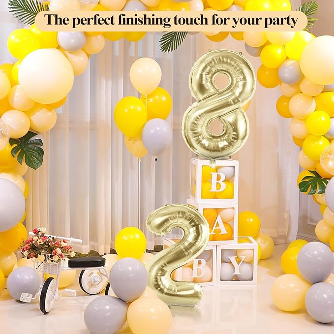Number 3 Balloons for 3th Birthday Party Decorations, 40 Inch 0-100 Anniversary - Image 5