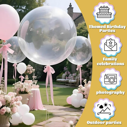 Clear Balloons 9pcs 36 Inch Extra Large Big Jumbo Giant Transparent Bubble - Image 5