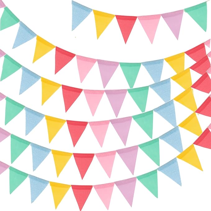G2PLUS Pennant Banner, Triangle Flag Bunting and Decorative Garland, 65Ft | by G2PLUS