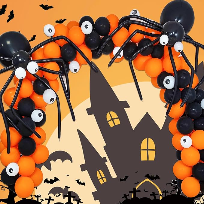 260 Long Balloons 100 Pack Orange Twisting Animal Balloons Thickening Latex - Image 8