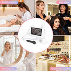 Scalp and Skin Analysis Machine, 5 Inch Digital Scalp Camera with 50x/200x Lenses, Rechargeable Skin Health Detection Use for Home, Spa and Salon