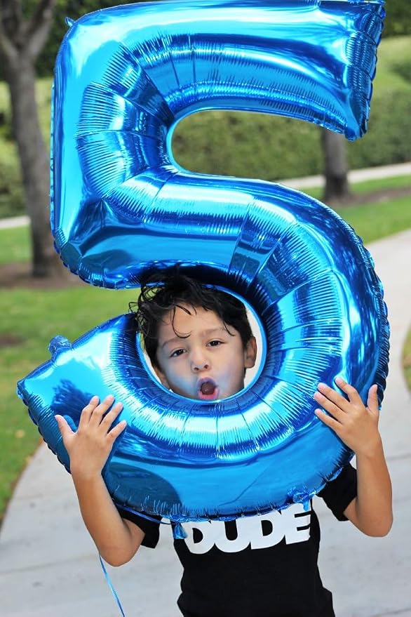 Numbers 14 Balloon 40Inch Blue Balloons - Image 2