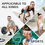 Sports Tie Headband Bandana Running Athletic Sweat Band Elastic Adjustable Sport Head Tie for Men Women Head Ties Ninja Tie Headbands Tennis Sweatbands Soccer Basketball Teams Running Head Band