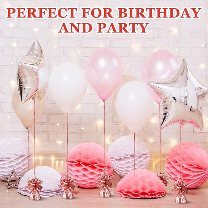 Yunsailing 25 Pcs Heavy Metallic Balloon Weights - Image 5