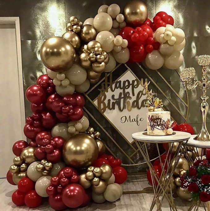 10 Inch Burgundy Red Balloons - Image 4