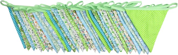 10M/32Ft Triangle Bunting Banner, Baby Shower, Outdoor and Home Decorations - Image 3