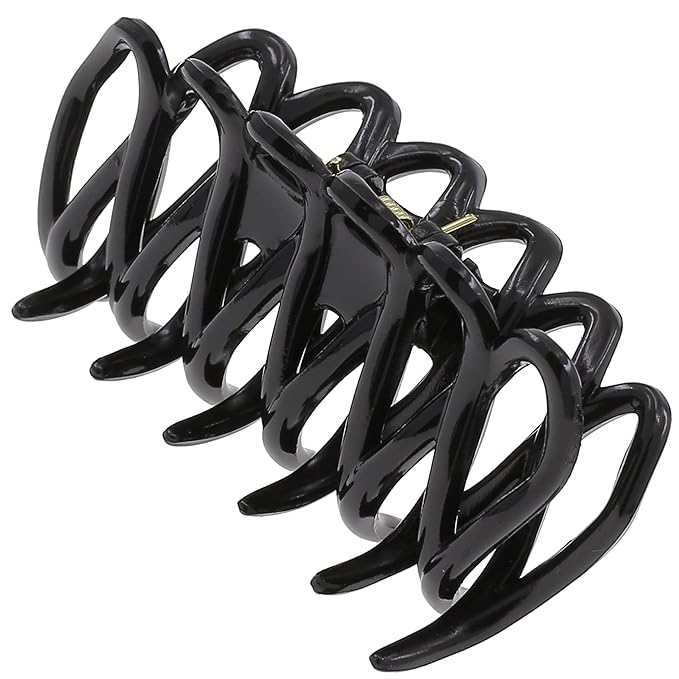 Camila Paris CP3522 French Small Hair Clips for Women Thick Hair for Long Curly Wavy Hair, Girls Hair Claw Clip, Durable Styling Big Claw Clip for Thick Hair, Strong Hold No Slip Grip, Made in France