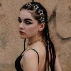 30 Pcs Metal Star Hair Clips 2000s Y2K Snap Barrettes 1.25 In Non Slip Star Hair Accessories for Women,Matte Multiple Brown