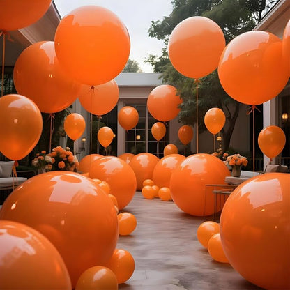 Orange Balloons 9pcs, 36 Inch Large Orange Balloons - Image 9